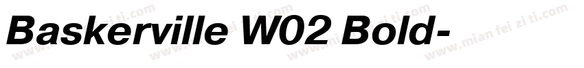 Baskerville W02 Bold字体转换